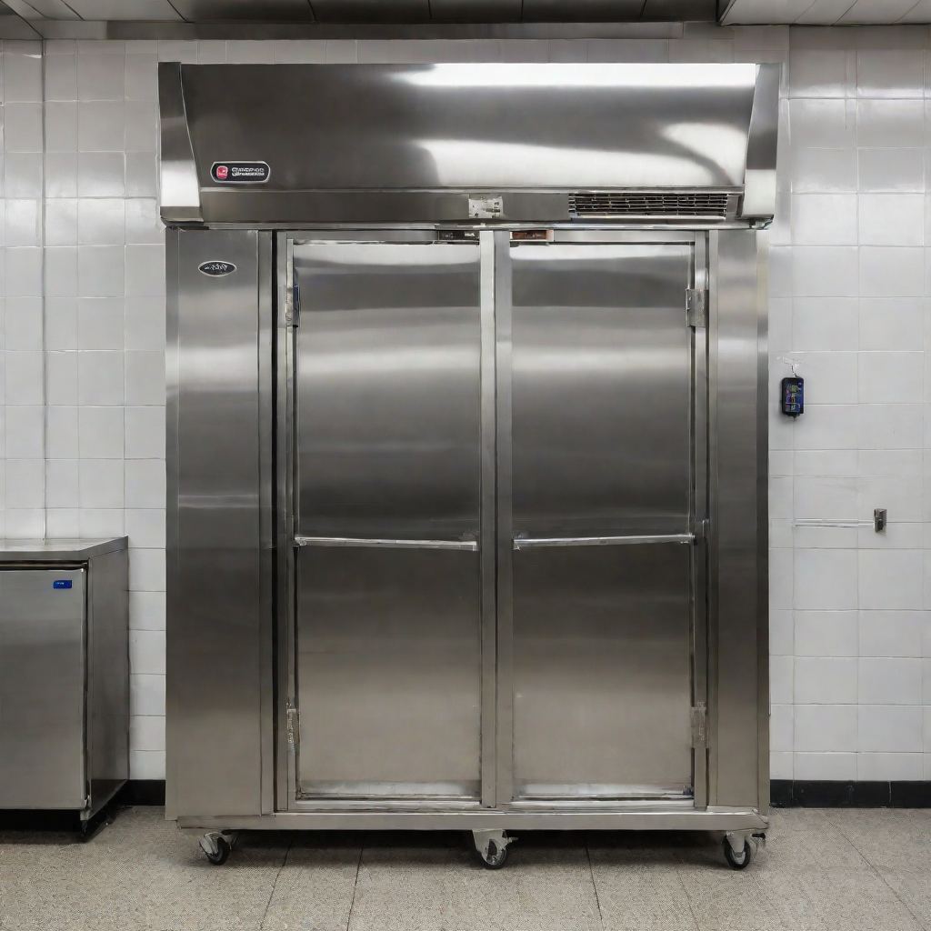 Illustration of a walk-in cooler